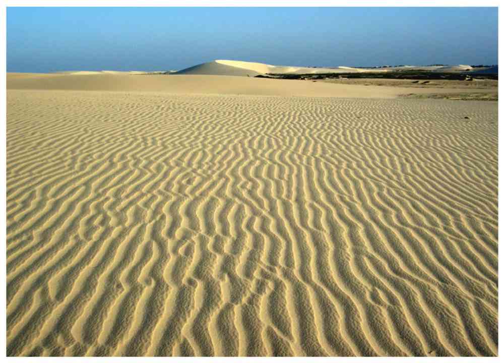 Vista panoramica das dunas de Jericoacoara no Ceará.